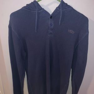 Blue Vans hooded sweatshirt